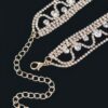 Rhinestone Necklace – Delicate Sparkle, 15.5 in