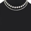 Rhinestone Necklace – 17.5 in Luminous Finish