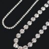 Rhinestone Necklace – 17.5 in Luminous Finish