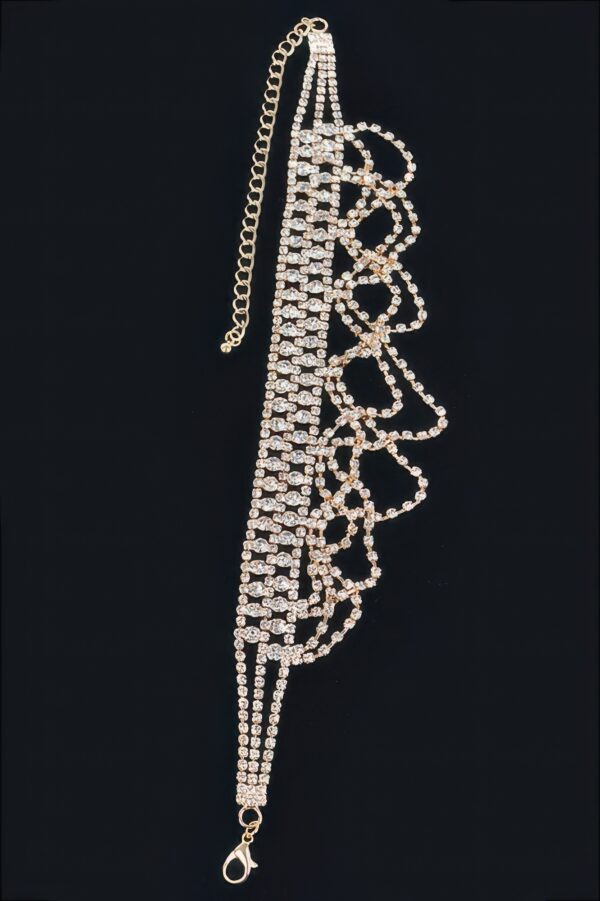 Double-Strand Rhinestone Necklace – Layered Sparkle