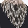 Rhinestone Necklace – 14-inch Mixed Metal Choker