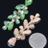 Rhinestone Drop Earrings – Slim Elongated Silhouette
