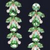 Rhinestone Drop Earrings – Extended Silhouette