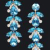Rhinestone Drop Earrings – Extended Silhouette