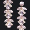 Rhinestone Drop Earrings – Extended Silhouette