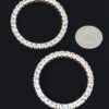 Round Rhinestone Statement Earrings – 2-Inch