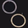 Round Rhinestone Statement Earrings – 2-Inch