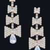 Slim Rhinestone Drop Earrings – Streamlined Sparkle