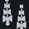 Slim Rhinestone Drop Earrings – Streamlined Sparkle