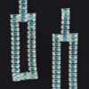 Rhinestone Drop Earrings – Wide Silhouette
