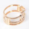 Rhinestone Spring Hinge Metal Cuff – Structured Sparkle