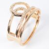 Rhinestone Spring Hinge Metal Cuff – Structured Sparkle