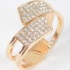Sparkling Rhinestone Metal Spring-Hinge Cuff