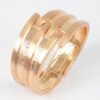 Rhinestone Spring-Hinge Metal Cuff Bracelet