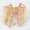 Polished Metal Spring Hinge Cuff Bracelet