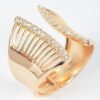 Polished Metal Spring Hinge Cuff Bracelet