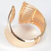 Polished Metal Spring Hinge Cuff Bracelet