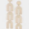 Triple Arch Drop Earrings – Layered Sculptural Drops
