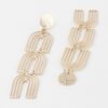 Triple Arch Drop Earrings – Layered Sculptural Drops