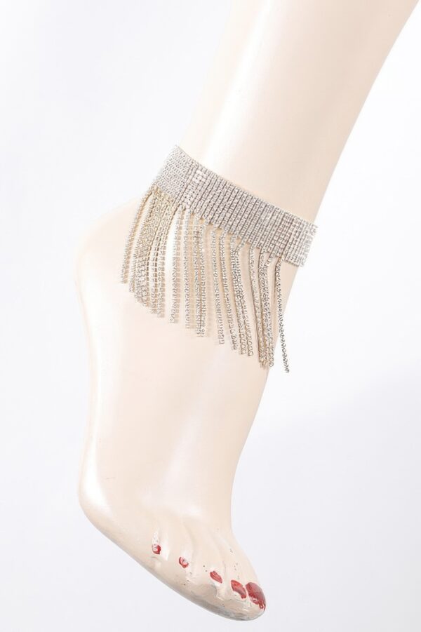 Rhinestone Tube Cuff Bracelet – Multi-Layer Stacked