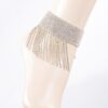 Jeweled Rhinestone Drop Anklet – 3.5 in Accent
