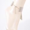 Jeweled Rhinestone Drop Anklet – 3.5 in Accent