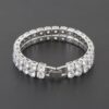 Double Rhinestone Clasp Bracelet – Structured Sparkle