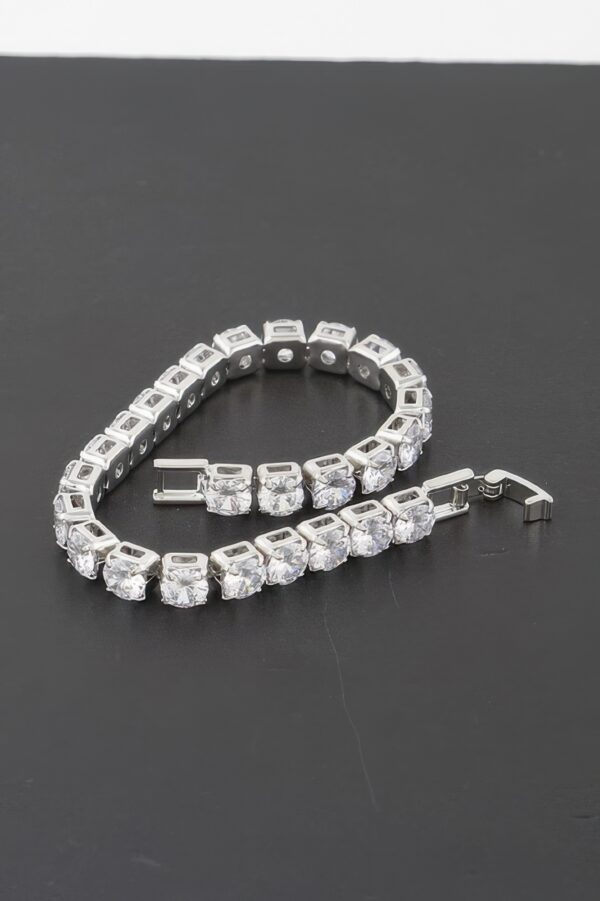 Jeweled Rhinestone Clasp Bracelet – Compact Shine