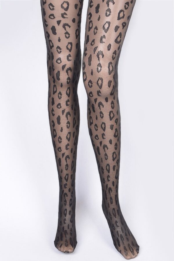Leopard Print Stockings – Stretch Allover Animal Pattern