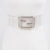 Clear PVC Waist Belt with Metal Buckle