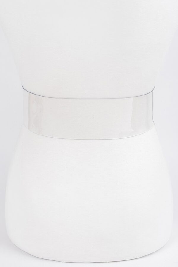 Clear PVC Waist Belt with Metal Buckle