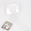 Clear PVC Waist Belt with Metal Buckle