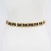 Faux Leather Oversized Chain Waist Belt