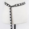 Faux Leather Oversized Chain Waist Belt