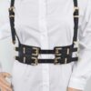 Multi-Buckle Harness Belt – PU & Elastic