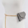 Rhinestone Mini Bag with Chain Belt Strap