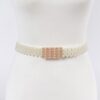 Elastic Pearl Waist Belt – PVC Stretch Accents