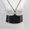 Wide Faux Leather Waist-Defining Belt