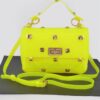 Structured Clear Handle Bag with Studded Accents
