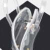 Clear-Handle PVC Crossbody Bag – Structured Mini