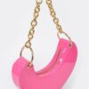 Heart-Shaped Clutch with Oversized Handle