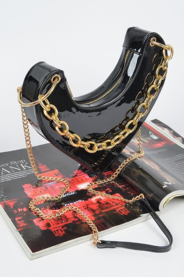 Heart-Shaped Clutch with Oversized Handle