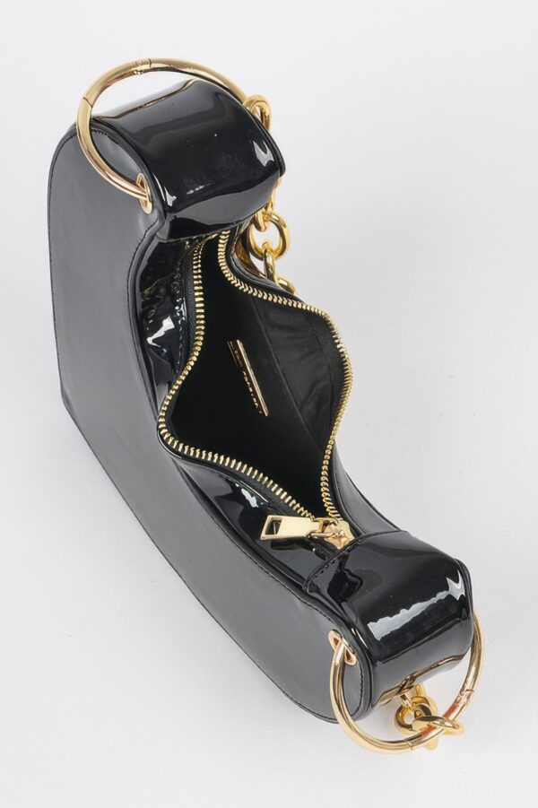 Heart-Shaped Clutch with Oversized Handle
