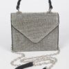 Rhinestone Single-Handle Evening Bag – Structured Sparkle