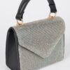 Rhinestone Single-Handle Evening Bag – Structured Sparkle