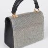 Rhinestone Single-Handle Evening Bag – Structured Sparkle