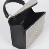 Rhinestone Single-Handle Evening Bag – Structured Sparkle