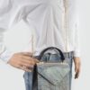 Rhinestone Single-Handle Evening Bag – Structured Sparkle
