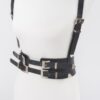 Plus-Size Multi-Buckle Harness Belt, Polyurethane & Elastic