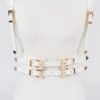 Plus-Size Multi-Buckle Harness Belt, Polyurethane & Elastic